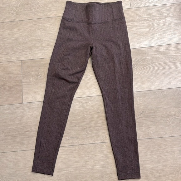Athleta Delancey Herringbone Tight Burgundy Size XS - Picture 1 of 7